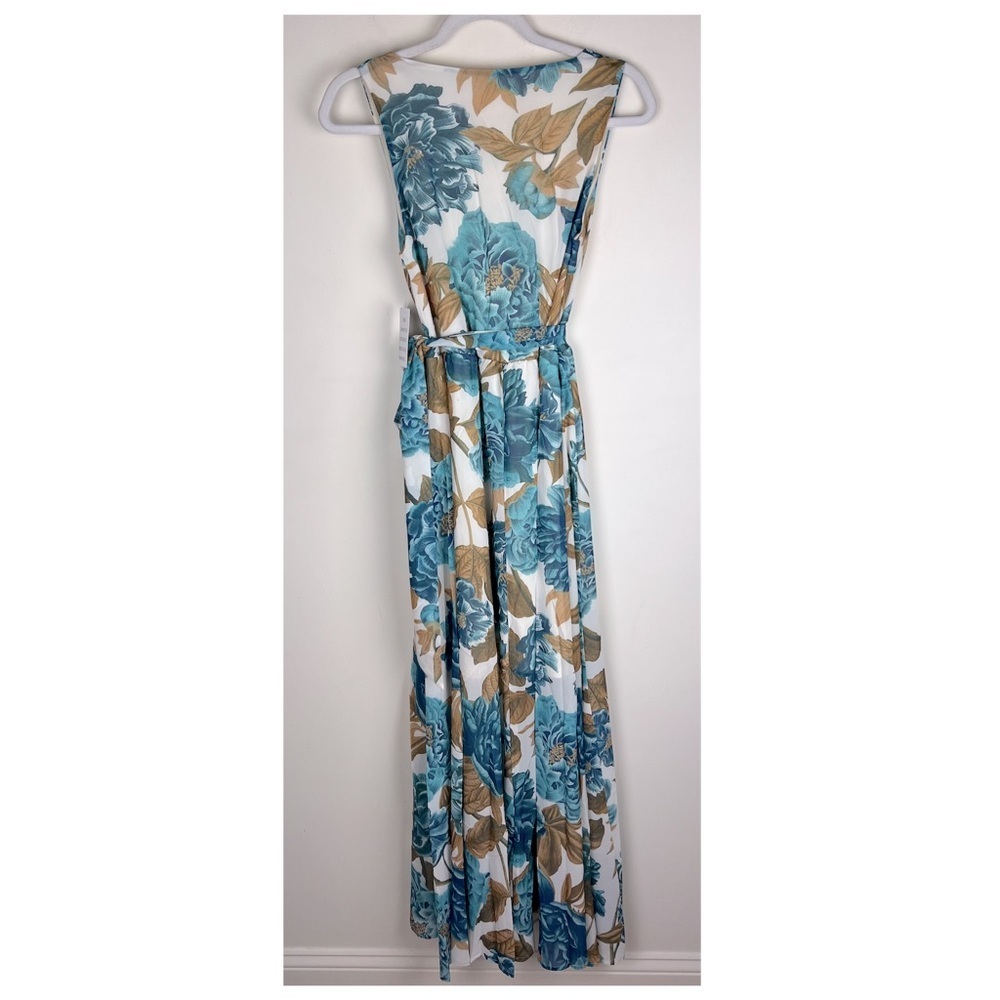 Joyfolie Romantic Country Mariam Maxi Dress Teal Floral | XXS - Picture 10 of 16